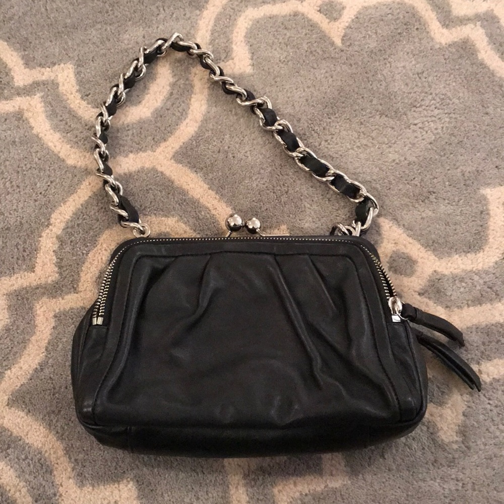 Coach bag with silver hardware